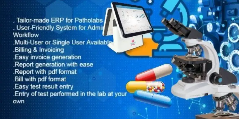 PathoCare medical laboratory management system dashboard interface