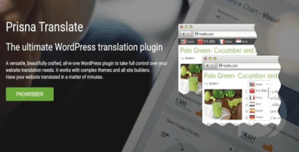 Prisna WP Translate WordPress plugin interface