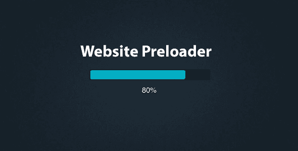 Progress Loader WordPress plugin displaying a website loading progress bar