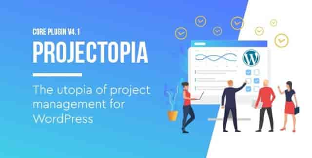 Projectopia WordPress project management plugin client dashboard interface
