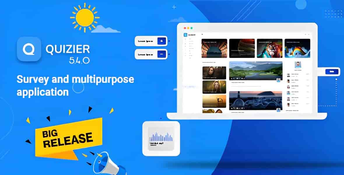 Quizier viral quiz and storytelling platform interface