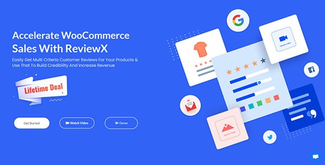 ReviewX Pro multi-criteria WooCommerce review plugin with graphical review statistics display