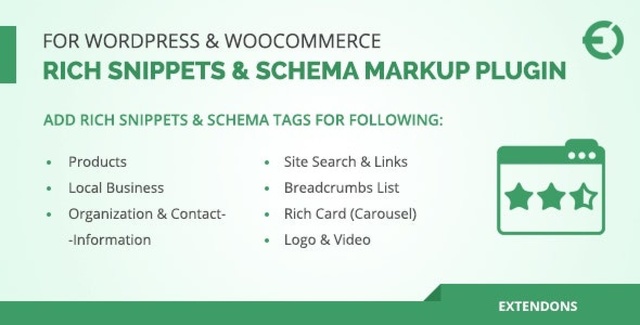 Rich Snippets and Schema Markup plugin for WordPress with WooCommerce support