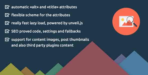 SEO Friendly Images Pro WordPress plugin dashboard showing image optimization settings