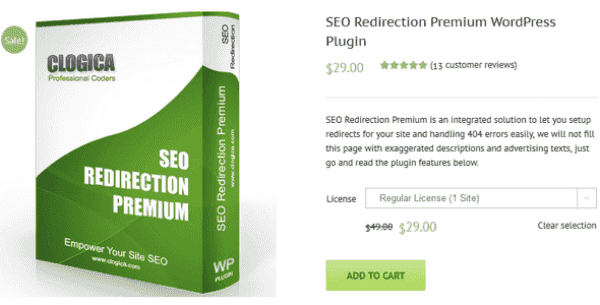 SEO Redirection WordPress Plugin interface showing redirect management