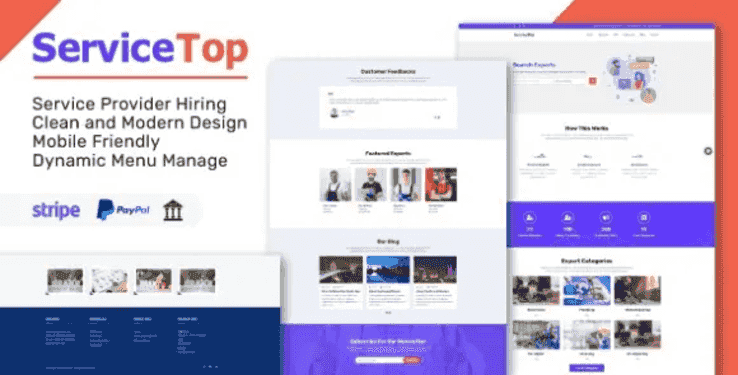 ServiceTop service marketplace PHP script dashboard