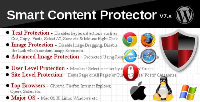 Smart Content Protector WordPress anti-plagiarism plugin interface