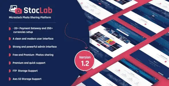 StocLab microstock photo marketplace PHP script dashboard interface
