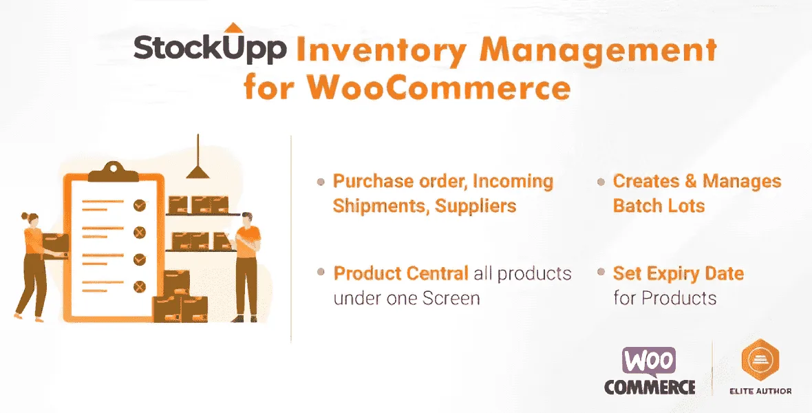 StockUpp inventory management dashboard for WooCommerce WordPress store