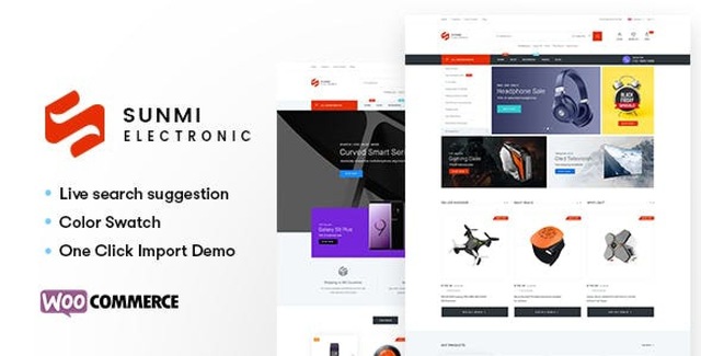 Sumi electronics WordPress theme demo preview for WooCommerce stores