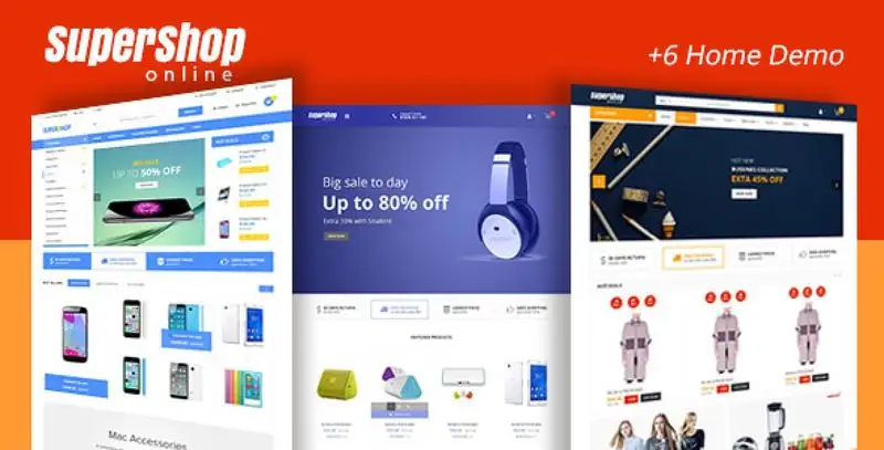 Super Shop RTL WooCommerce WordPress Theme demo preview