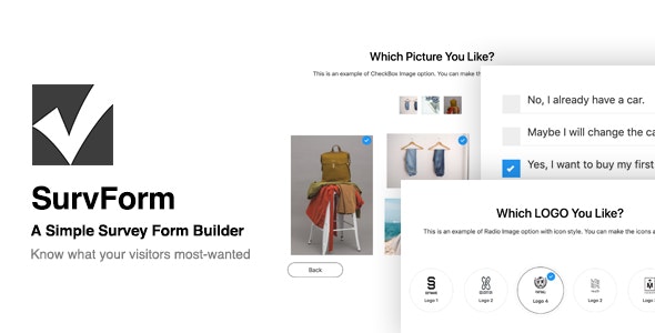 SurvForm WordPress survey form builder plugin interface
