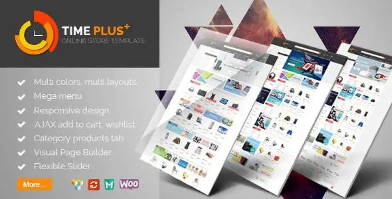 TimePlus business WordPress theme demo preview showing responsive layout