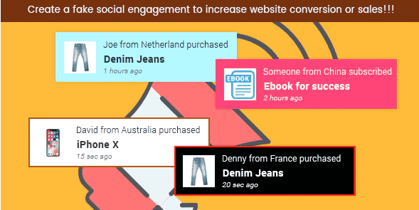 Trustify WordPress social proof plugin notification display on WooCommerce store