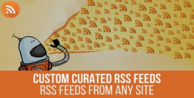 URL To RSS WordPress plugin interface showing visual RSS feed builder for generating custom RSS feeds from any website