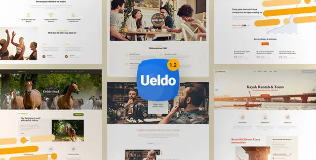 Ueldo responsive multi-purpose WordPress theme with Elementor PRO