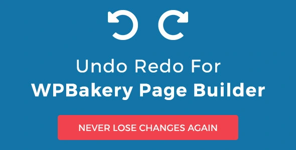 Undo Redo buttons displayed in WPBakery Page Builder Visual Composer editor interface