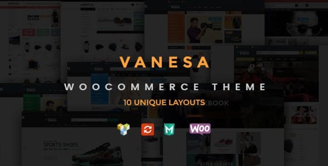 Vanesa responsive WooCommerce fashion theme homepage layout for WordPress