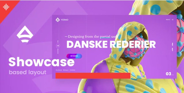 Verno creative WordPress portfolio theme for digital agencies