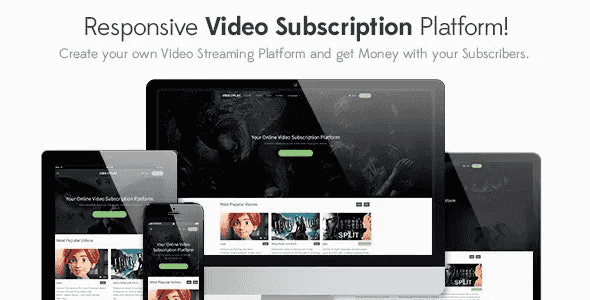 VideoPlay PHP video streaming platform script dashboard interface