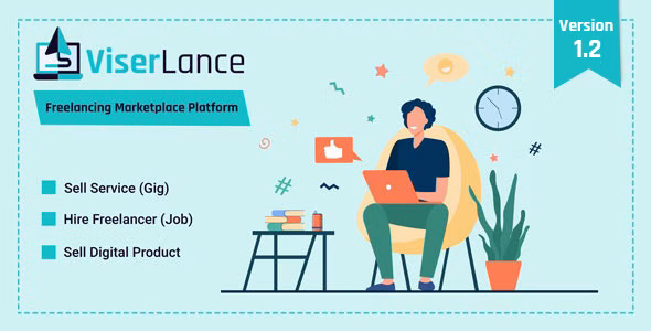 ViserLance freelancing marketplace PHP script dashboard interface