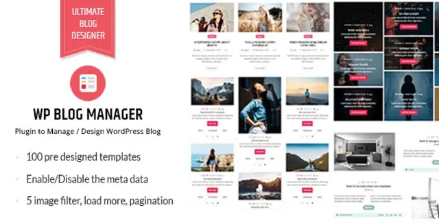 WP Blog Manager WordPress plugin layout options preview
