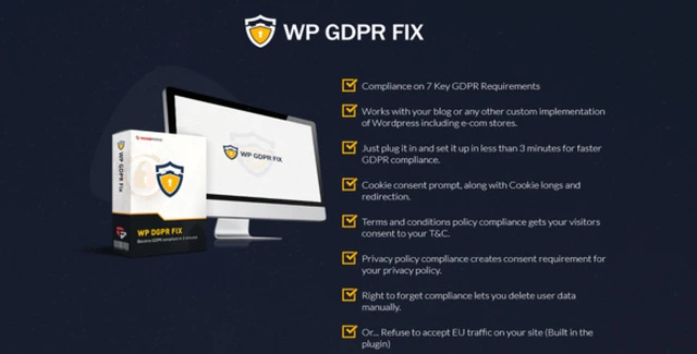 WP GDPR Fix Pro WordPress plugin for GDPR and PECR compliance