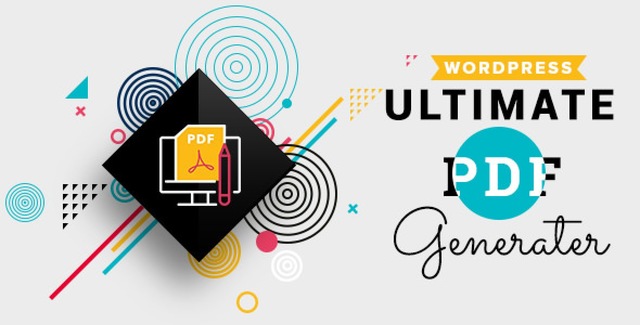 WP Ultimate PDF Generator WordPress plugin interface showing PDF conversion and branding options