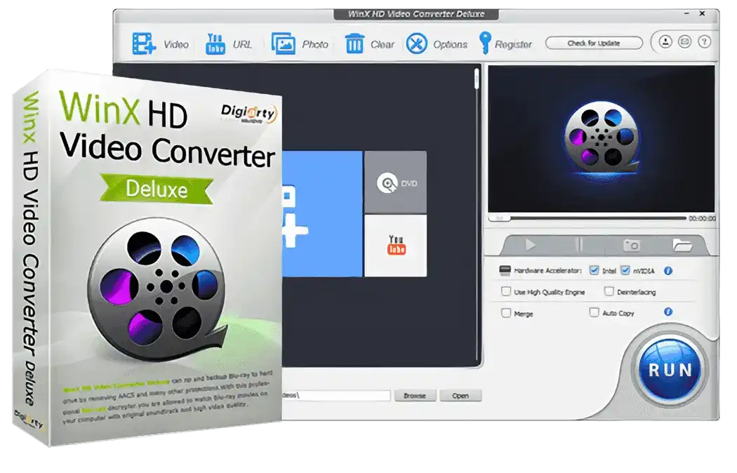 WinX HD Video Converter Deluxe software for Windows video conversion
