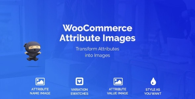 WooCommerce Attribute Images plugin showing visual swatches for variable product attribute selection