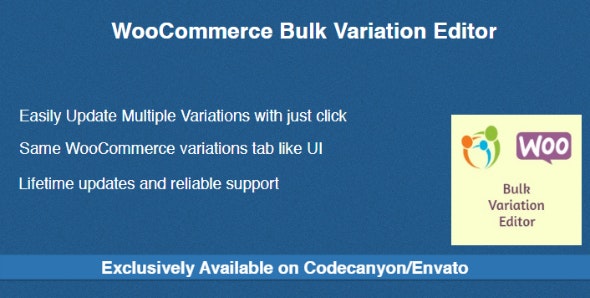 WooCommerce Bulk Variation Editor interface showing price adjustment options