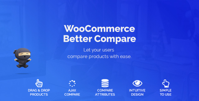 WooCommerce compare products plugin showing side-by-side product comparison table on a WordPress store