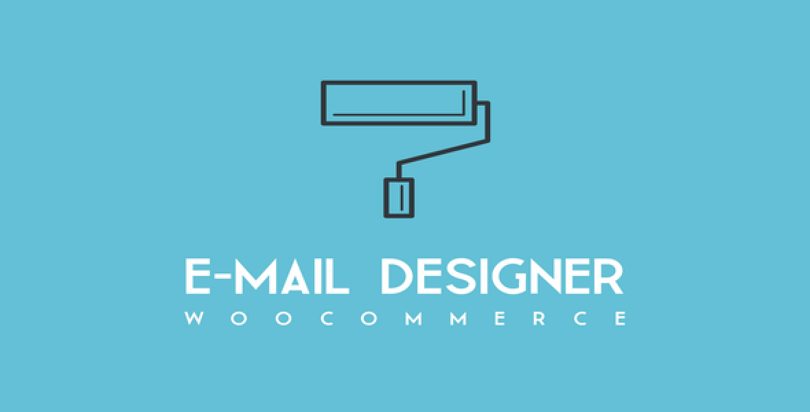 WooCommerce Email Designer plugin interface showing drag-and-drop email template customization