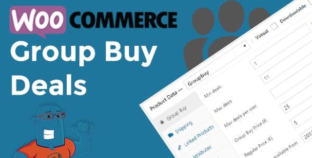 WooCommerce group buy plugin interface showing deal settings and participant counters