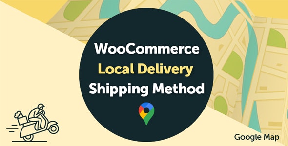 WooCommerce local delivery shipping plugin Google Map checkout interface
