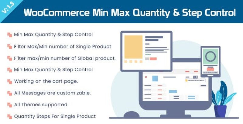 WooCommerce Min Max Quantity and Step Control plugin interface showing quantity limit settings