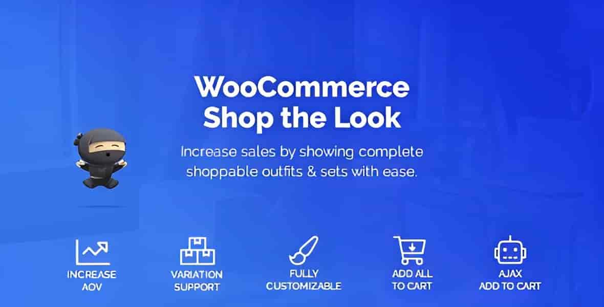 WooCommerce Shop The Look plugin displaying a complete outfit with all items available for one-click purchase