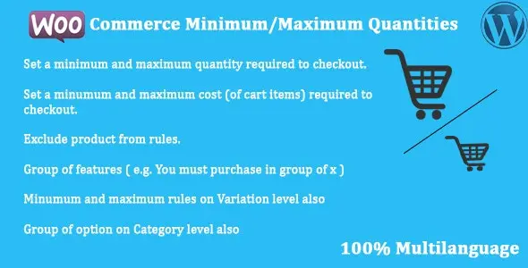WooCommerce minimum maximum quantities plugin interface