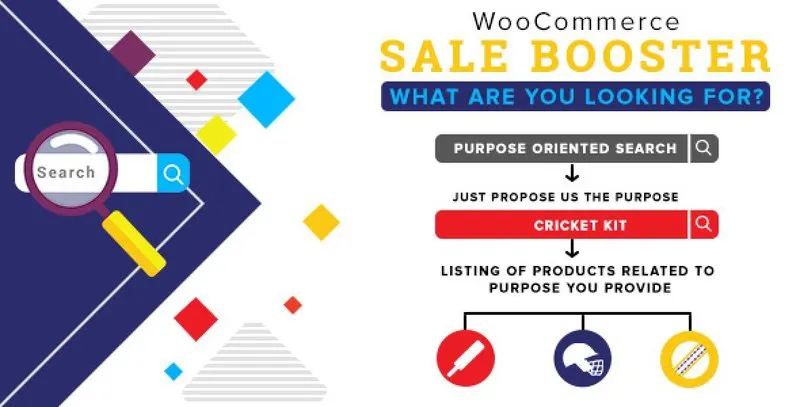 WooCommerce Sale Booster plugin showing top products and help popup on empty search