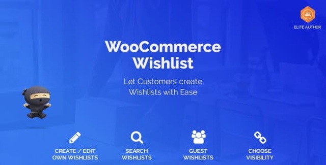 WooCommerce Wishlist Plugin interface showing customer wishlists on a WordPress store