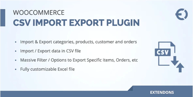 WooCommerce CSV Import Export Plugin interface showing product export filters and batch settings