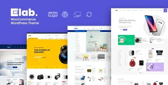 ELab WooCommerce Marketplace WordPress Theme preview