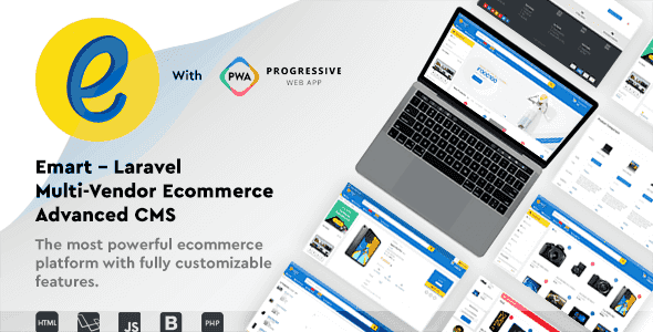Emart Laravel multi-vendor ecommerce script v3.34.2 marketplace platform
