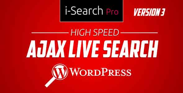 I-Search Pro live search WordPress plugin interface
