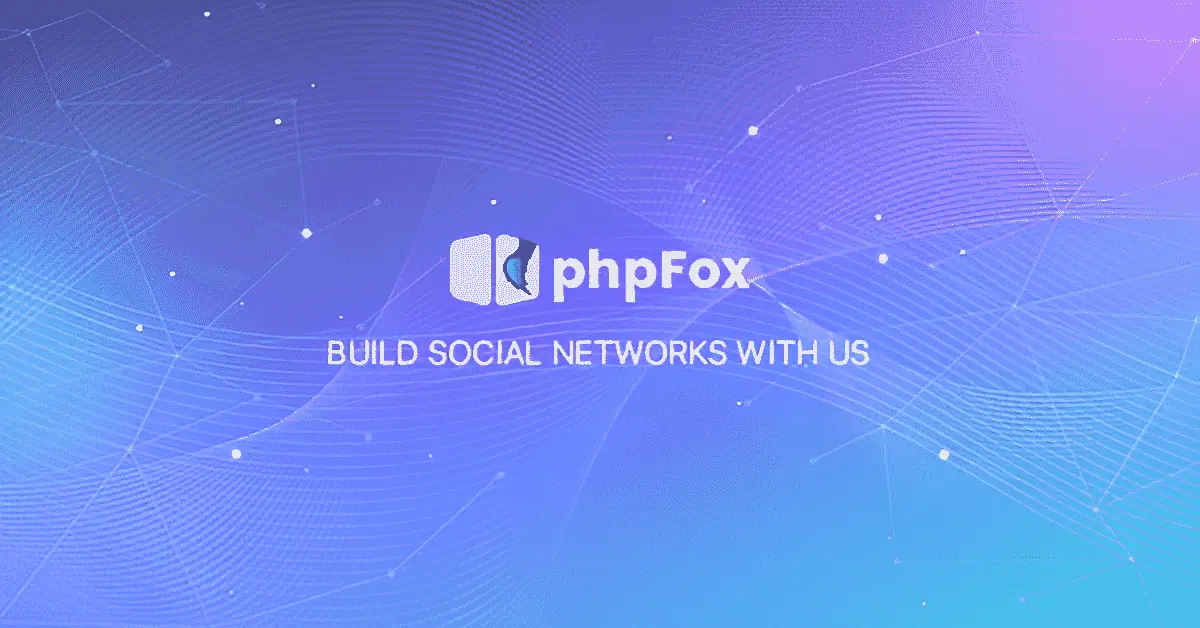 PhpFox social network PHP script interface showing community platform features