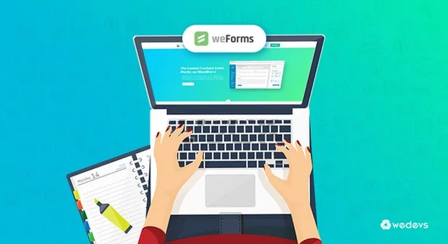 WeForms Pro WordPress contact form plugin drag-and-drop form builder interface